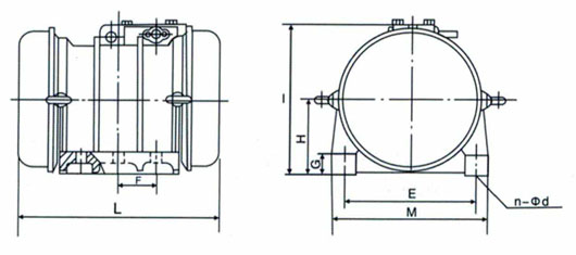 TZDC振动电机外形图